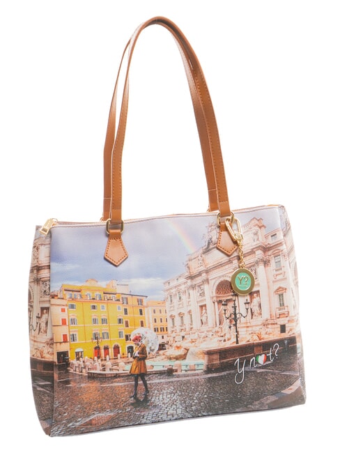 YESBAG Bolso de hombro estampado Roma arcoíris - Bolsos Mujer