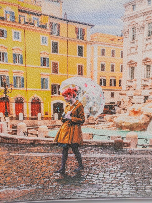 YESBAG Bolso de hombro estampado Roma arcoíris - Bolsos Mujer