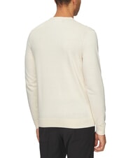 CALVIN KLEIN CK Suéter de cuello redondo de corte regular helado de vainilla - Suéteres de los hombres - 2