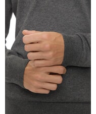 CALVIN KLEIN CK Suéter de cuello alto con cremallera y corte entallado brezo gris oscuro - Suéteres de los hombres - 4