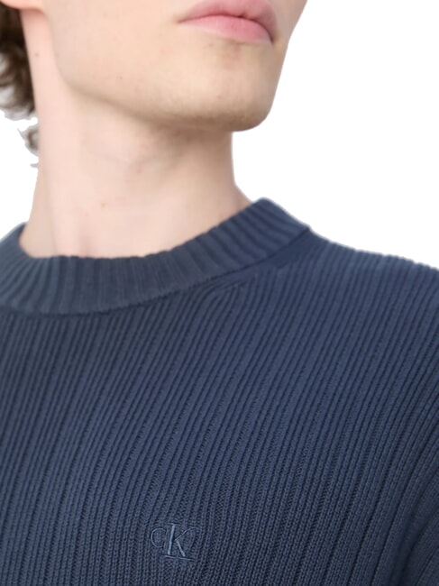 CK JEANS Su&eacute;ter de cuello redondo de corte regular tinta - Su&eacute;teres de los hombres