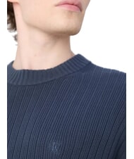 CALVIN KLEIN CK JEANS Su&eacute;ter de cuello redondo de corte regular tinta - Su&eacute;teres de los hombres - 4