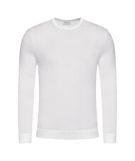 CALVIN KLEIN SUPERIOR WOOL Jersey de lana con cuello redondo garceta - Suéteres de los hombres - 4