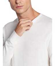 CALVIN KLEIN SUPERIOR WOOL Jersey de lana con cuello redondo garceta - Su&eacute;teres de los hombres - 3