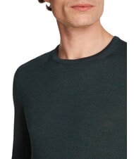 CALVIN KLEIN SUPERIOR WOOL Jersey de lana con cuello redondo brezo del bosque de medianoche - Suéteres de los hombres - 3