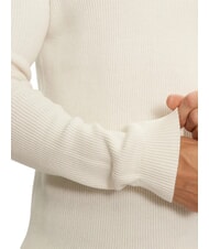 CALVIN KLEIN CK JEANS Su&eacute;ter de cuello redondo acanalado marfil - Su&eacute;teres de los hombres - 4