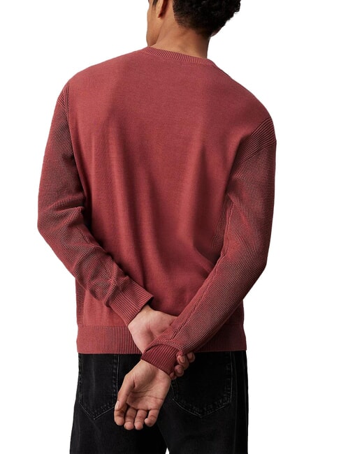 CK JEANS Suéter de algodón con logo mantequilla de manzana - Suéteres de los hombres