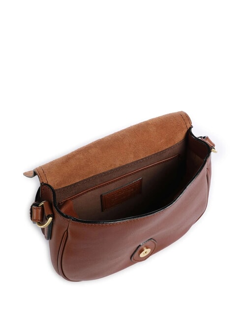 ISADORA Mini bolso de hombro, en piel BROWN - Bolsos Mujer