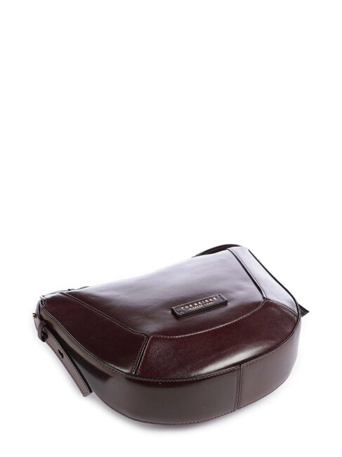 FEDORA Bolso bandolera de piel con solapa debe abb. oro - Bolsos Mujer