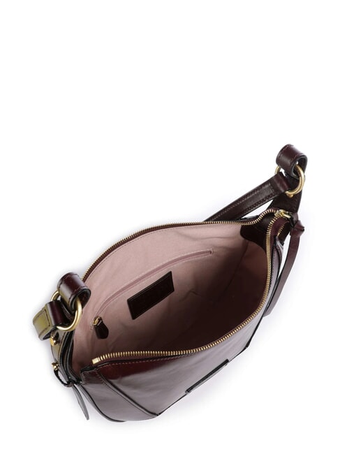 FEDORA Bolso bandolera de piel con solapa debe abb. oro - Bolsos Mujer