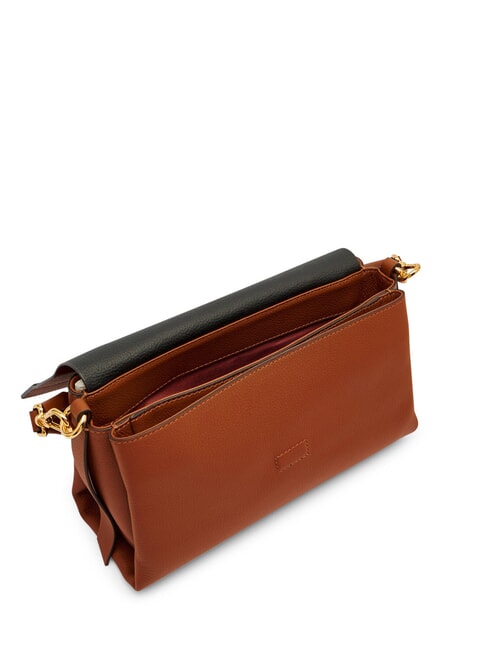 BOHEME GRANA DOUBLE  Bolso de hombro, con correa para el hombro co&ntilde;ac/negro - Bolsos Mujer