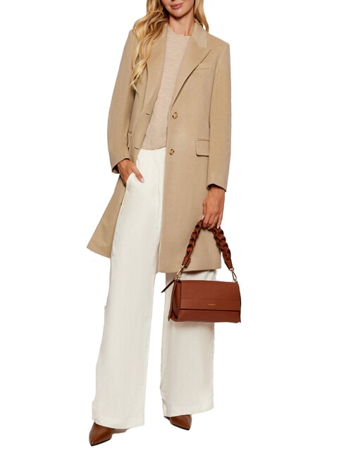 BOHEME GRANA DOUBLE  Bolso de hombro, con correa para el hombro co&ntilde;ac/negro - Bolsos Mujer