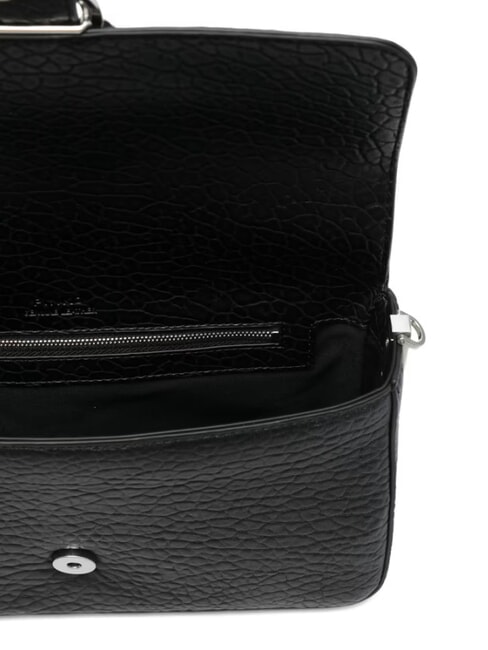 LOVE ONE CLASSIC SLOUCHY Bolso de hombro de piel Limusina negra - plata mate - Bolsos Mujer