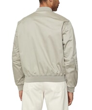 CALVIN KLEIN CK Chaqueta bomber de satén elástico Niebla de Londres - Chaquetas de hombre - 2