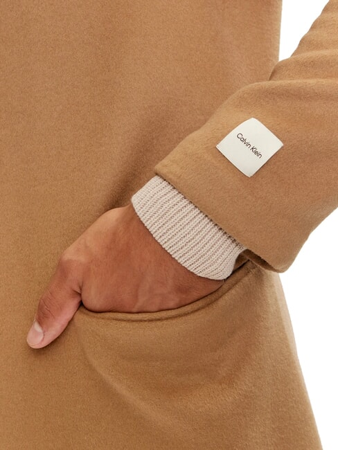 CK Abrigo de mezcla de lana caqui natural - Chaquetas de hombre