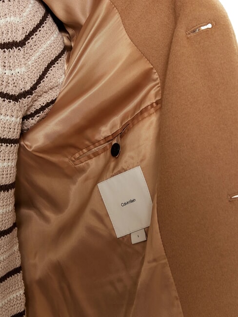 CK Abrigo de mezcla de lana caqui natural - Chaquetas de hombre