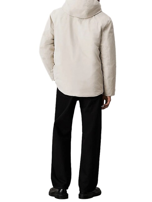 CK JEANS Chaqueta con capucha de tejido técnico pelícano - Chaquetas de hombre