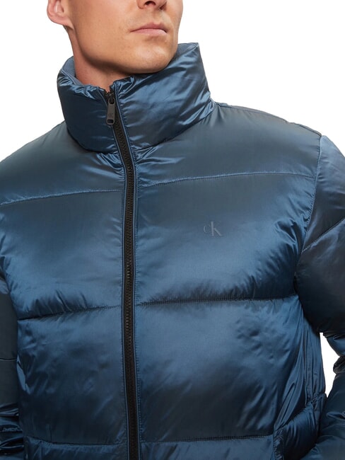 CK JEANS Chaqueta acolchada brillante Azul China / Negro CK - Chaquetas de plumas para hombre