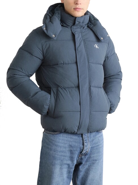 CK JEANS Chaqueta acolchada con capucha tinta - Chaquetas de plumas para hombre