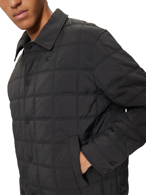 CK JEANS Chaqueta de cuello acolchado de peso medio ck negro - Chaquetas de hombre