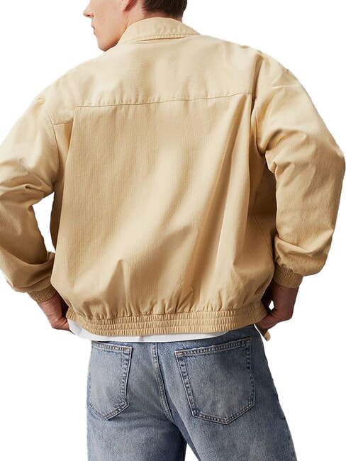 CK JEANS Chaqueta de corte relajado con cremallera caqui pálido - Chaquetas de hombre