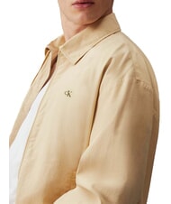 CALVIN KLEIN CK JEANS Chaqueta de corte relajado con cremallera caqui pálido - Chaquetas de hombre - 3