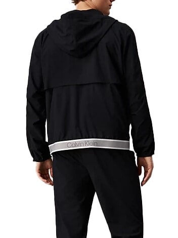 CK PERFORMANCE Chaqueta de trekking con capucha belleza negra - Chaquetas de hombre