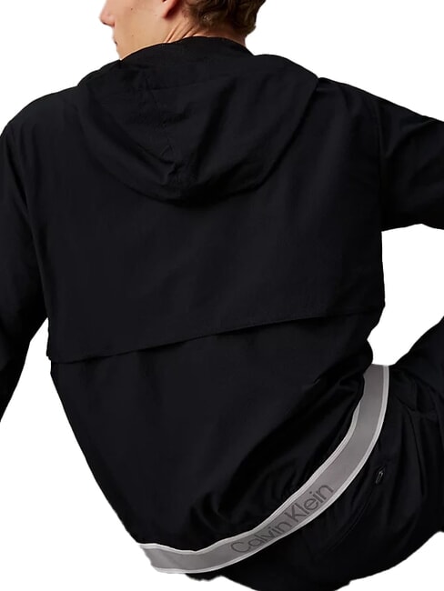 CK PERFORMANCE Chaqueta de trekking con capucha belleza negra - Chaquetas de hombre