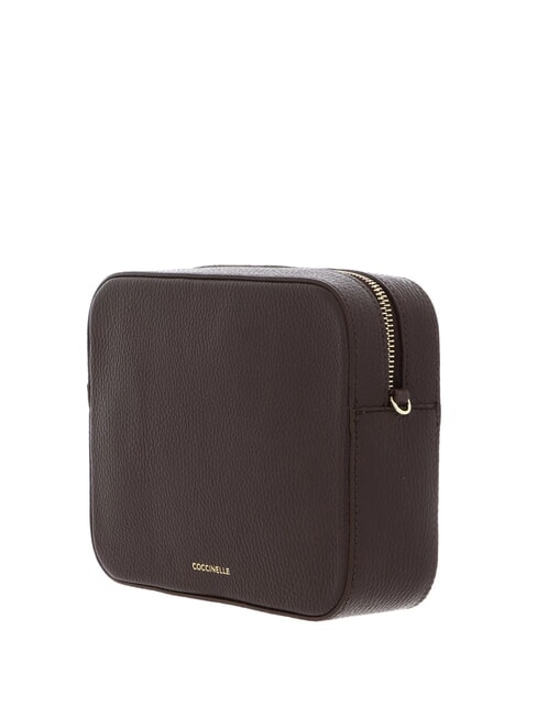 TEBE Bolso peque&ntilde;o de piel con textura morena - Bolsos Mujer