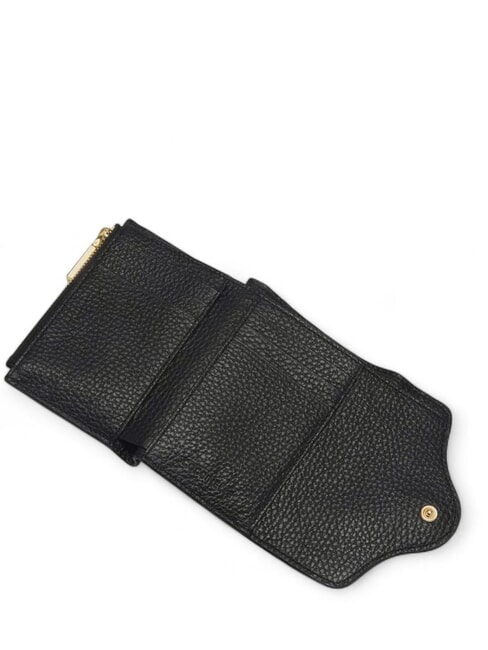 C-ME  Cartera pequeña de cuero negro - Carteras Mujer