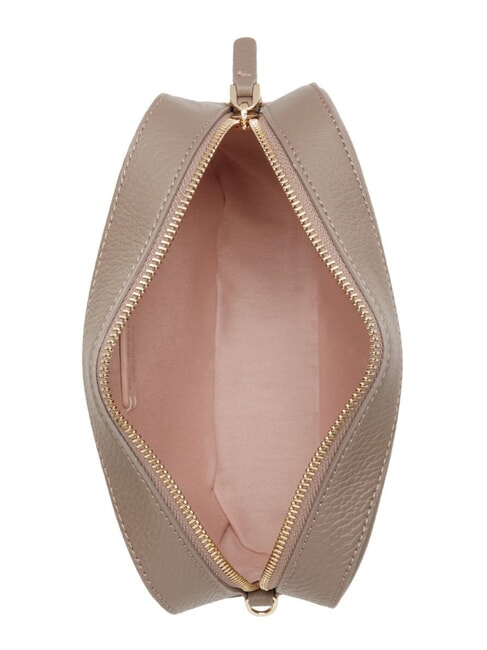 TEBE Bolso pequeño de piel con textura topo cálido 2 - Bolsos Mujer