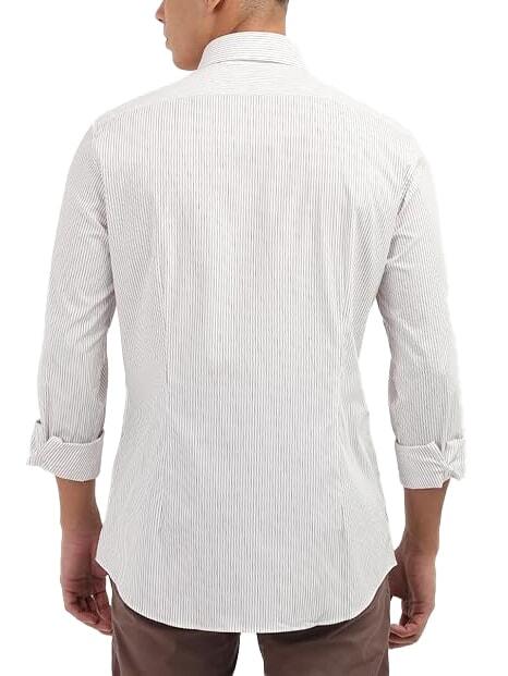 CK Camisa de manga larga a rayas de corte entallado Syrah - Camisas de hombre