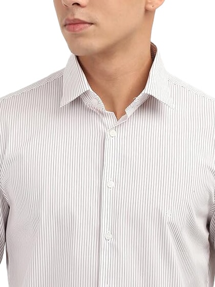 CK Camisa de manga larga a rayas de corte entallado Syrah - Camisas de hombre