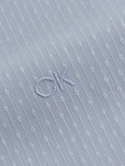 CK Camisa de manga larga de corte entallado que no necesita planchado vista azul - Camisas de hombre