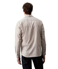CALVIN KLEIN CK Camisa de rayas de popelina el&aacute;stica Niebla de Londres - Camisas de hombre - 2