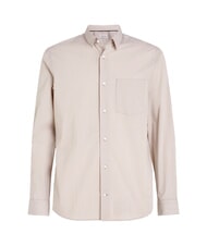 CALVIN KLEIN CK Camisa de rayas de popelina el&aacute;stica Niebla de Londres - Camisas de hombre - 4