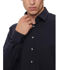 CALVIN KLEIN CK Camisa de popelina de algodón de corte entallado cielo nocturno - Camisas de hombre - 3