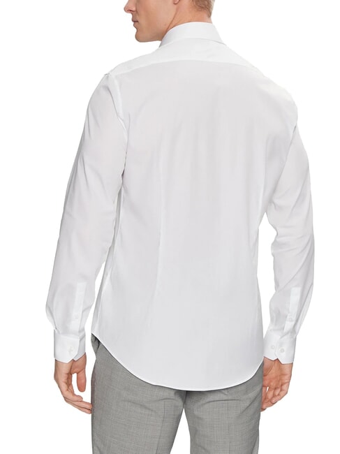 CK Camisa elástica, corte regular. blanco brillante - Camisas de hombre