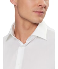 CALVIN KLEIN CK Camisa el&aacute;stica, corte regular. blanco brillante - Camisas de hombre - 3