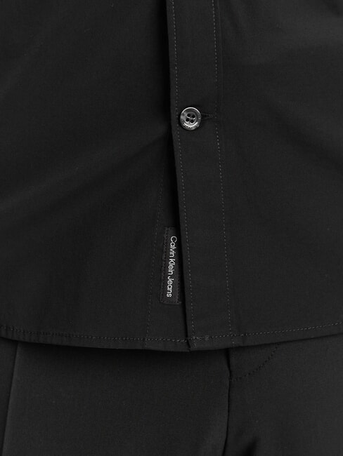 CK JEANS Camisa de manga larga elástica y ajustada ck negro - Camisas de hombre