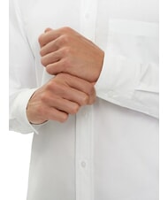 CALVIN KLEIN CK JEANS Camisa de manga larga de algodón de corte entallado blanco brillante - Camisas de hombre - 4