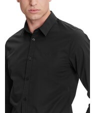 CALVIN KLEIN CK JEANS Camisa de manga larga elástica y ajustada ck negro - Camisas de hombre - 3
