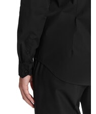 CALVIN KLEIN CK JEANS Camisa de manga larga elástica y ajustada ck negro - Camisas de hombre - 4