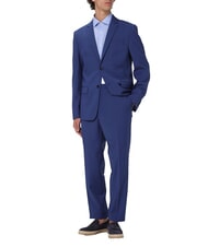 CALVIN KLEIN CK Elegante pantalón de mezcla de lana de corte entallado azul pizarra - Pantalones - 4