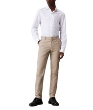 CALVIN KLEIN CK Pantalones chinos de tiro medio y corte entallado arcilla fresca - Pantalones - 4