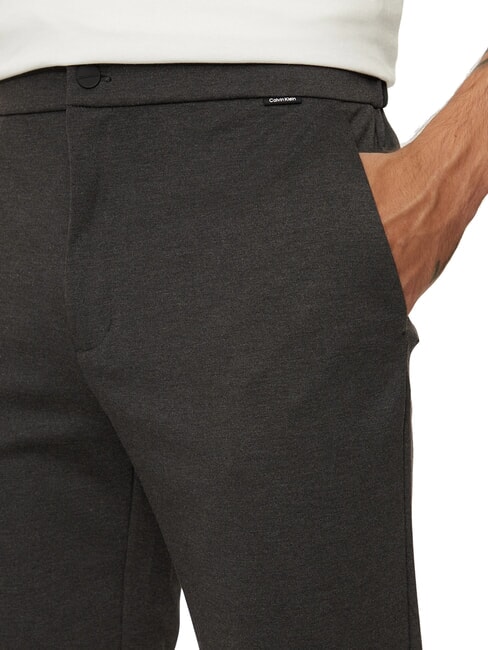 CK Pantalones slim fit con cintura elástica brezo gris oscuro - Pantalones