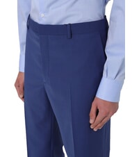 CALVIN KLEIN CK Elegante pantal&oacute;n de mezcla de lana de corte entallado azul pizarra - Pantalones - 3