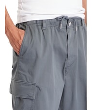 CALVIN KLEIN CK JEANS Pantalones cargo rectos regulares gris infinito - Jeans - 3