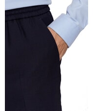 CALVIN KLEIN CK Pantalones de lana de pierna recta Calvin Navy - Pantalones - 3