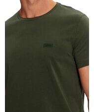 CALVIN KLEIN CK Camiseta de manga corta elástica y ajustada bosque de medianoche - camiseta - 4